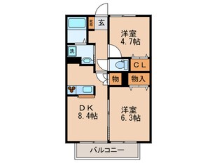 ディアロ－ドＴＮの物件間取画像